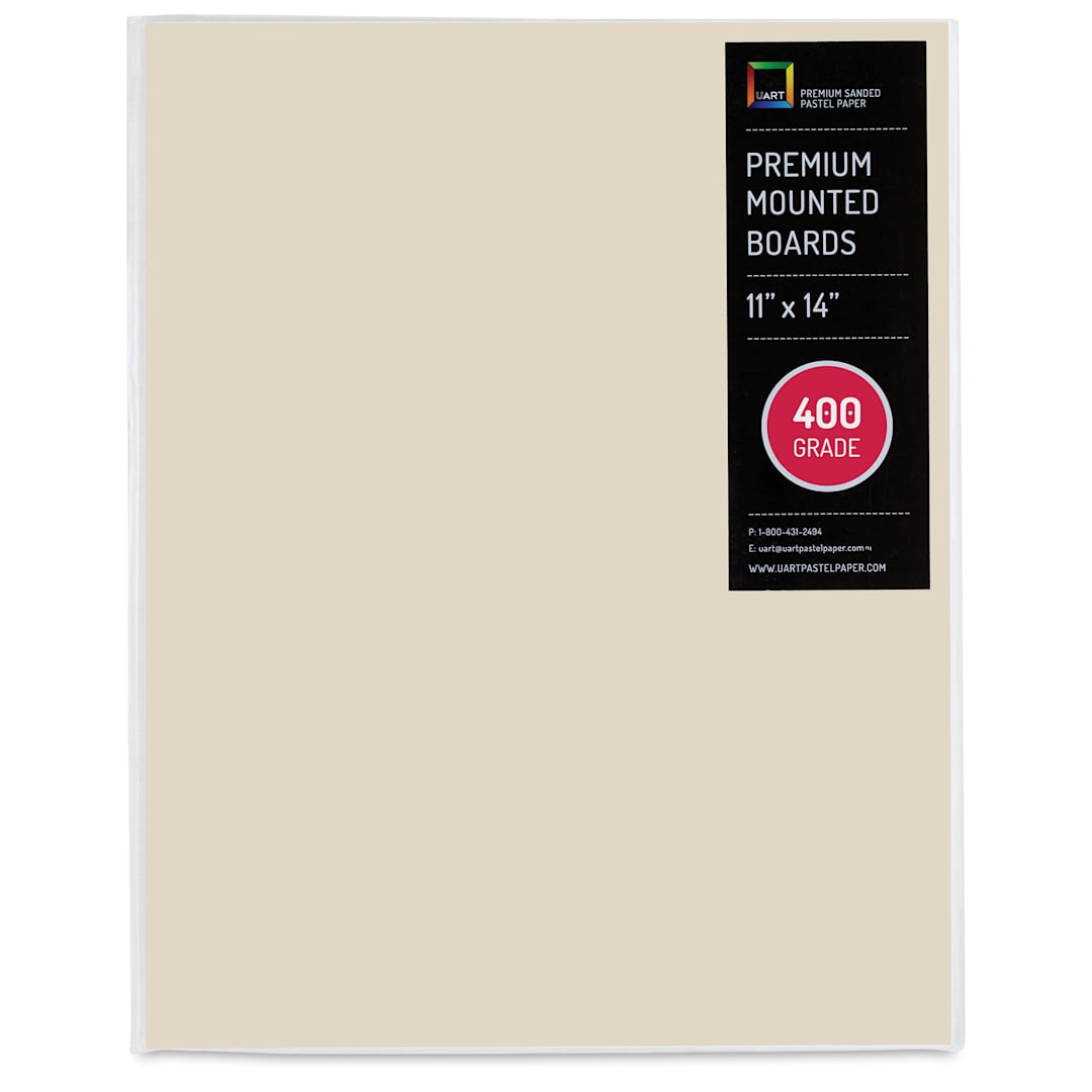 Open in modal - UArt Premium Sanded Pastel Paper Board - 11" x 14", Neutral, 400 Grit