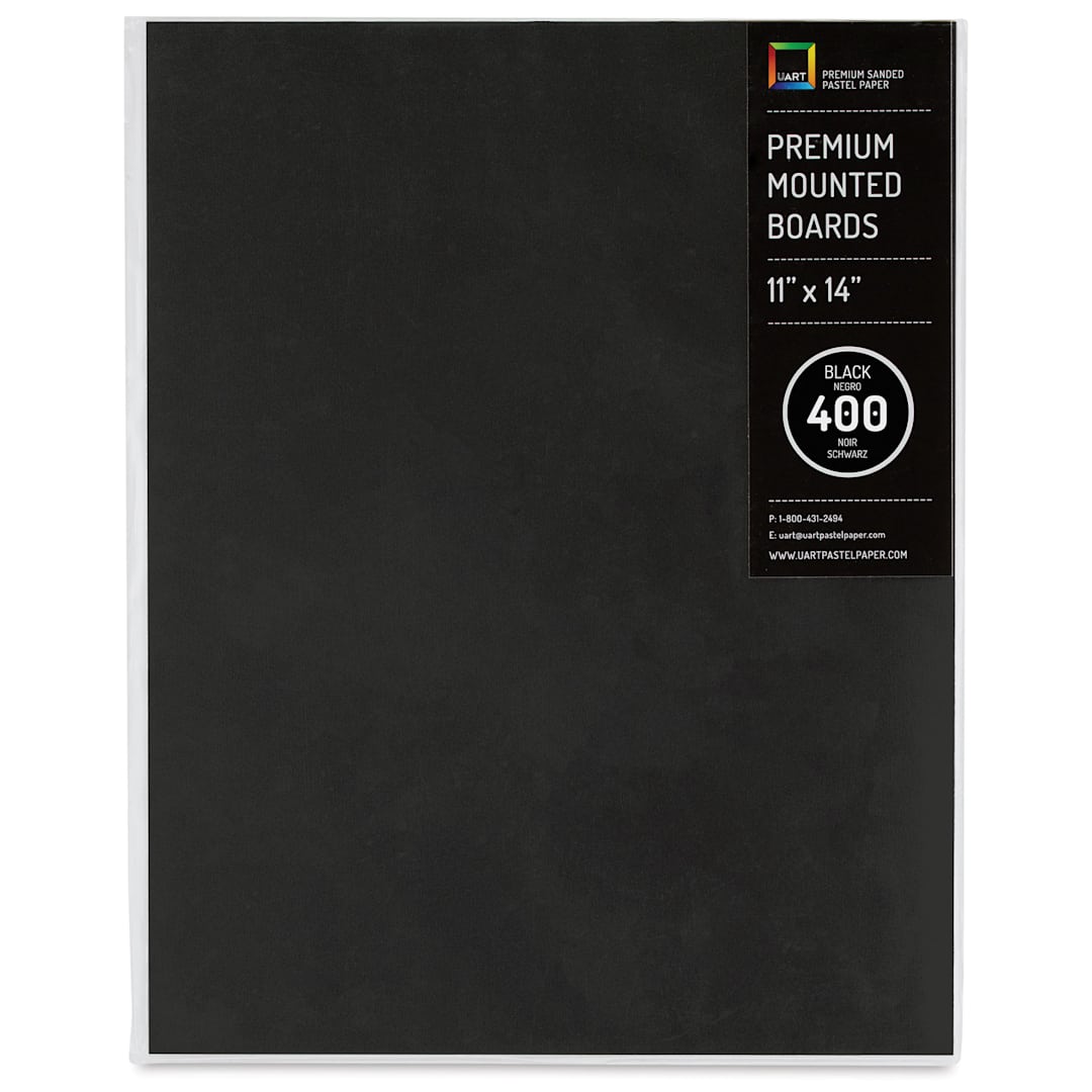Open in modal - UArt Premium Sanded Pastel Paper Board - 11" x 14", Dark, 400 Grit