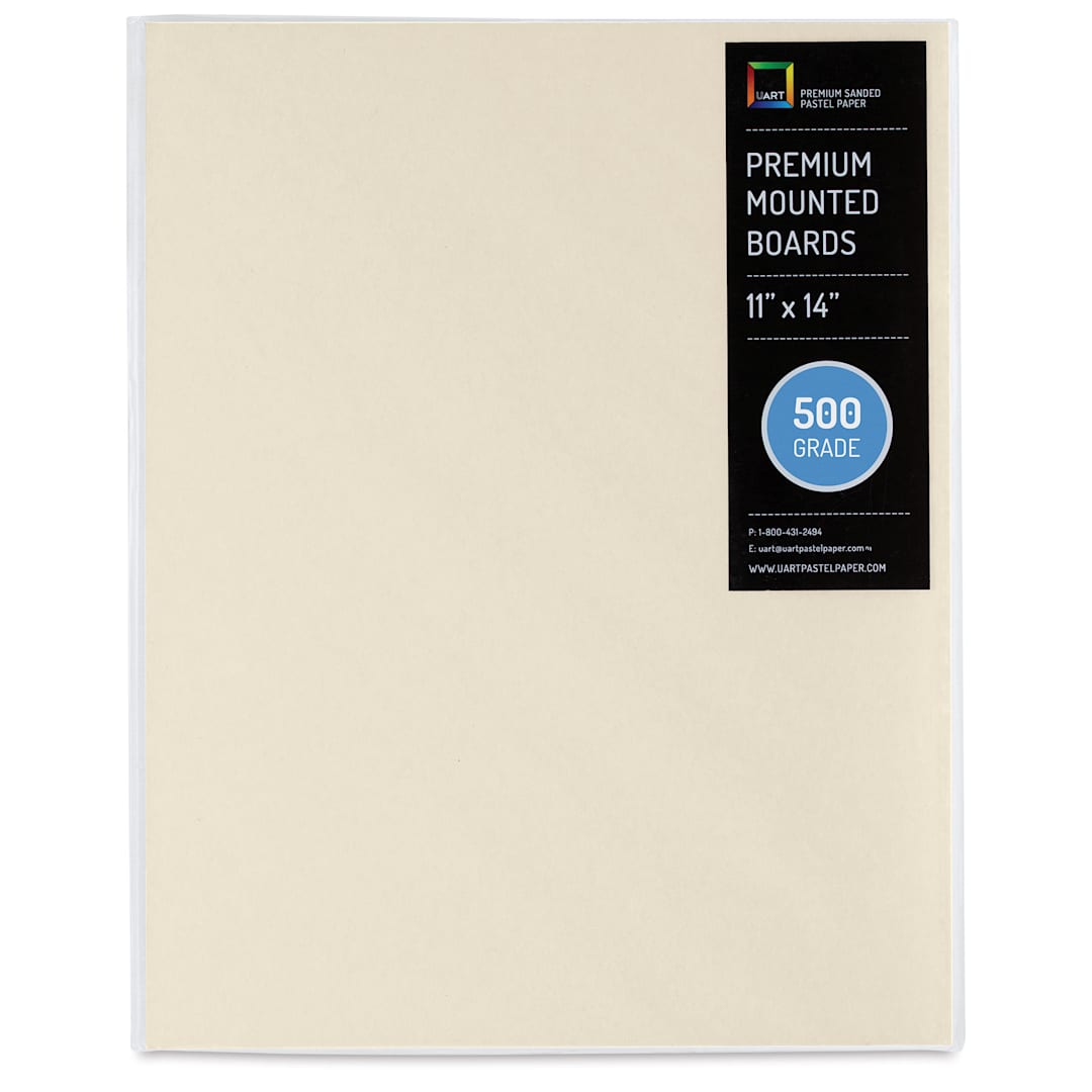Open in modal - UArt Premium Sanded Pastel Paper Board - 11" x 14", Neutral, 500 Grit
