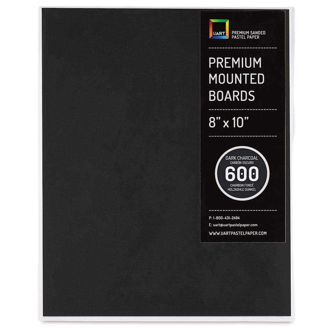 Open in modal - UArt Premium Sanded Pastel Paper Board - 8" x 10", Dark, 600 Grit