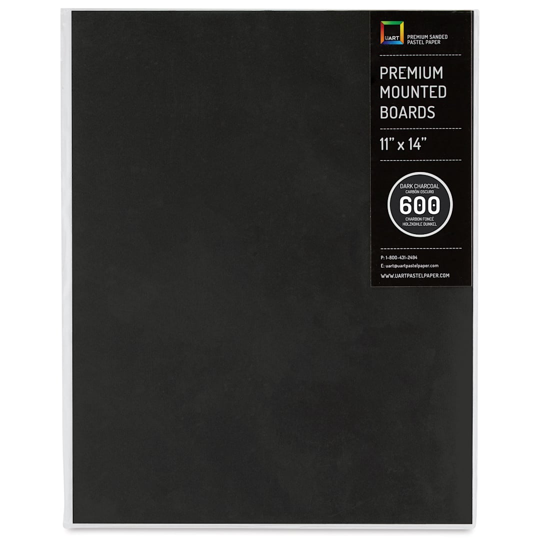 Open in modal - UArt Premium Sanded Pastel Paper Board - 11" x 14", Dark, 600 Grit