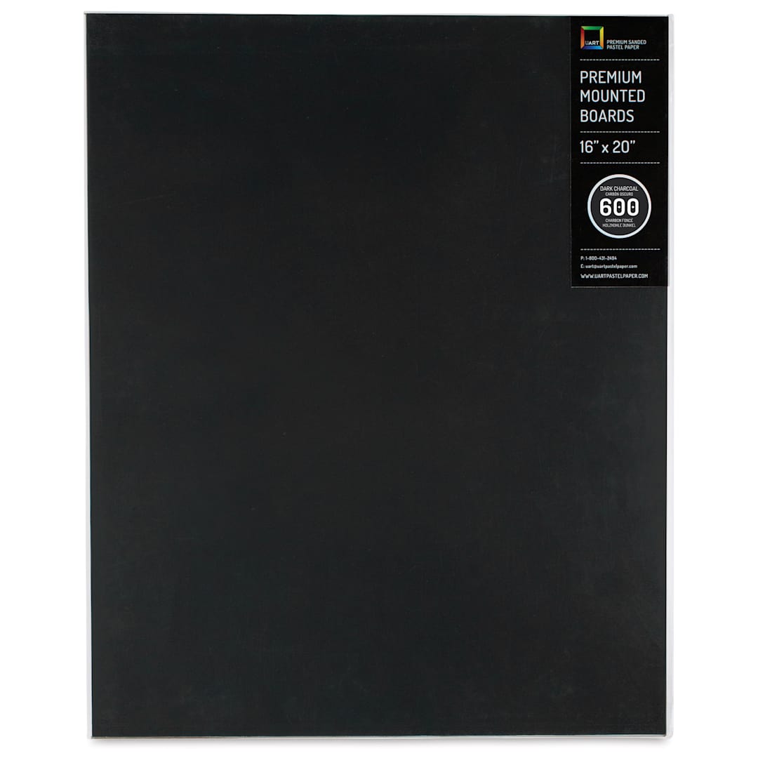 Open in modal - UArt Premium Sanded Pastel Paper Board - 16" x 20", Dark, 600 Grit