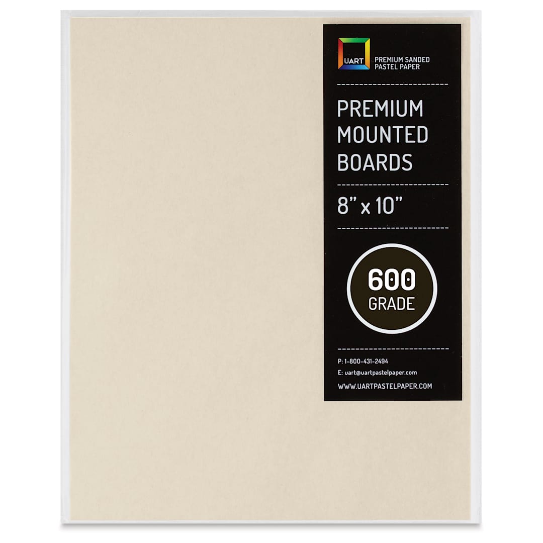 Open in modal - UArt Premium Sanded Pastel Paper Board - 8" x 10", Neutral, 600 Grit