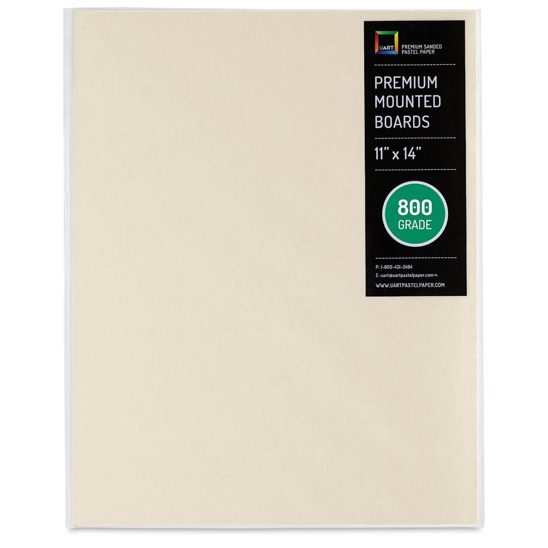 Open in modal - UArt Premium Sanded Pastel Paper Board - 11" x 14", Neutral, 800 Grit