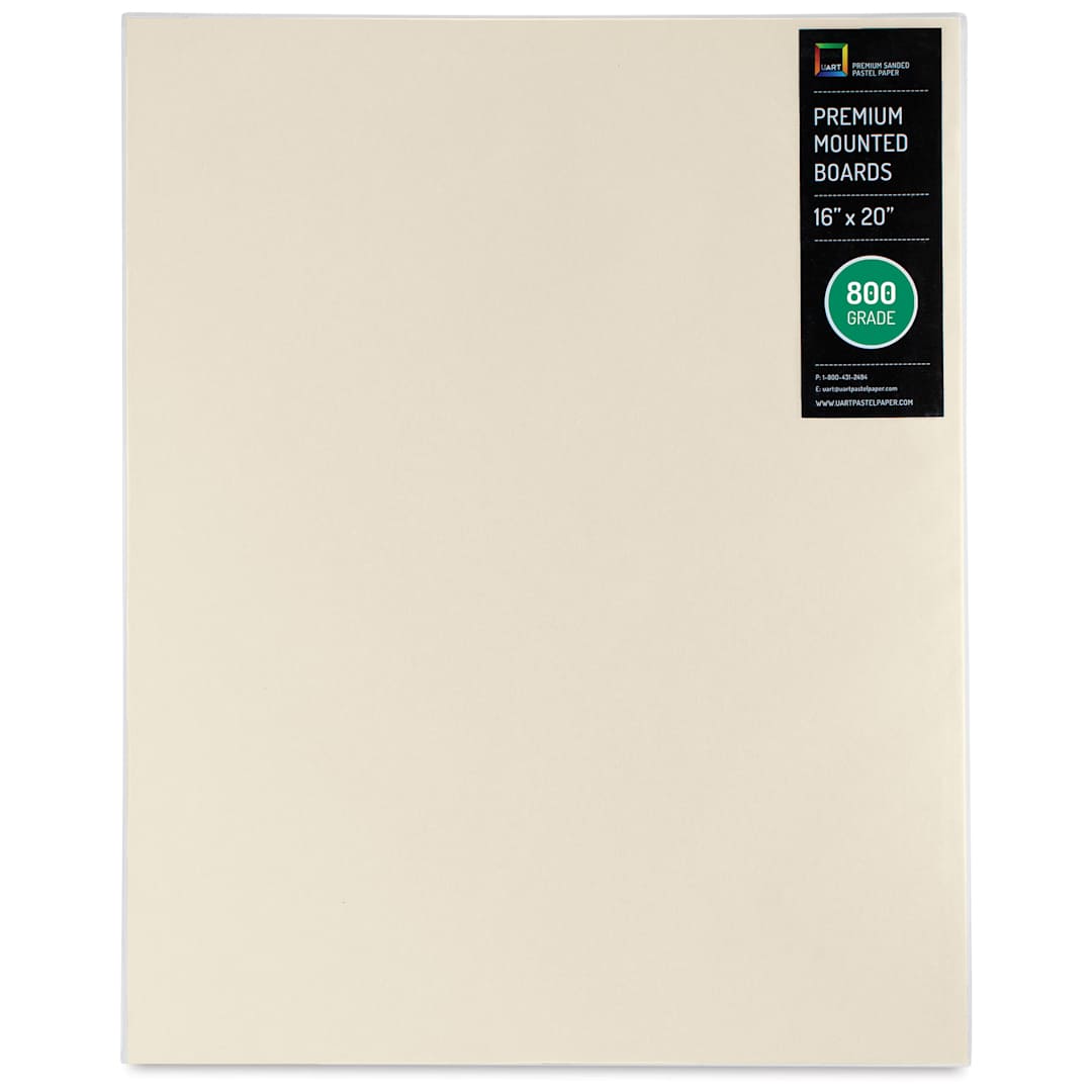 Open in modal - UArt Premium Sanded Pastel Paper Board - 16" x 20", Neutral, 800 Grit