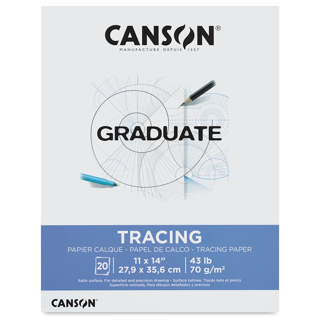 Open in modal - Canson Graduate Tracing Pad - 11" x 14", front cover