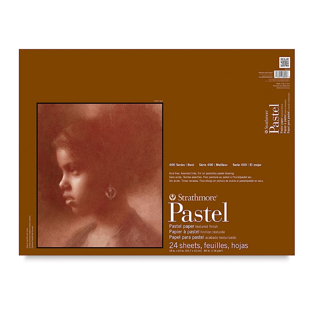 Open in modal - Strathmore 400 Series Pastel Paper Pad - 18" x 24", Assorted Colors, 24 Sheets