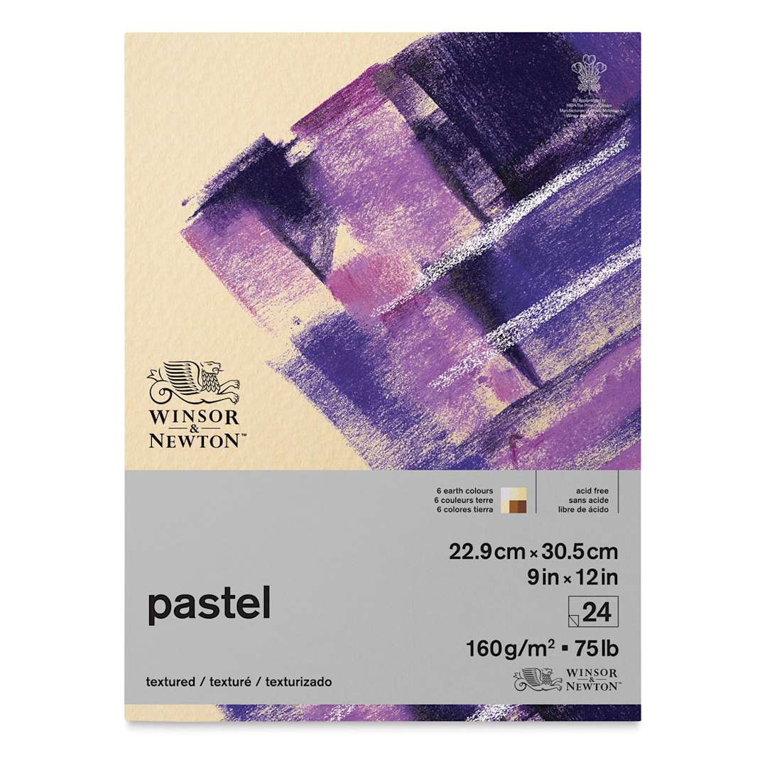 Open in modal - Winsor & Newton Pastel Paper Pad - Earth, 9" x 12", 24 Sheets (Front cover)