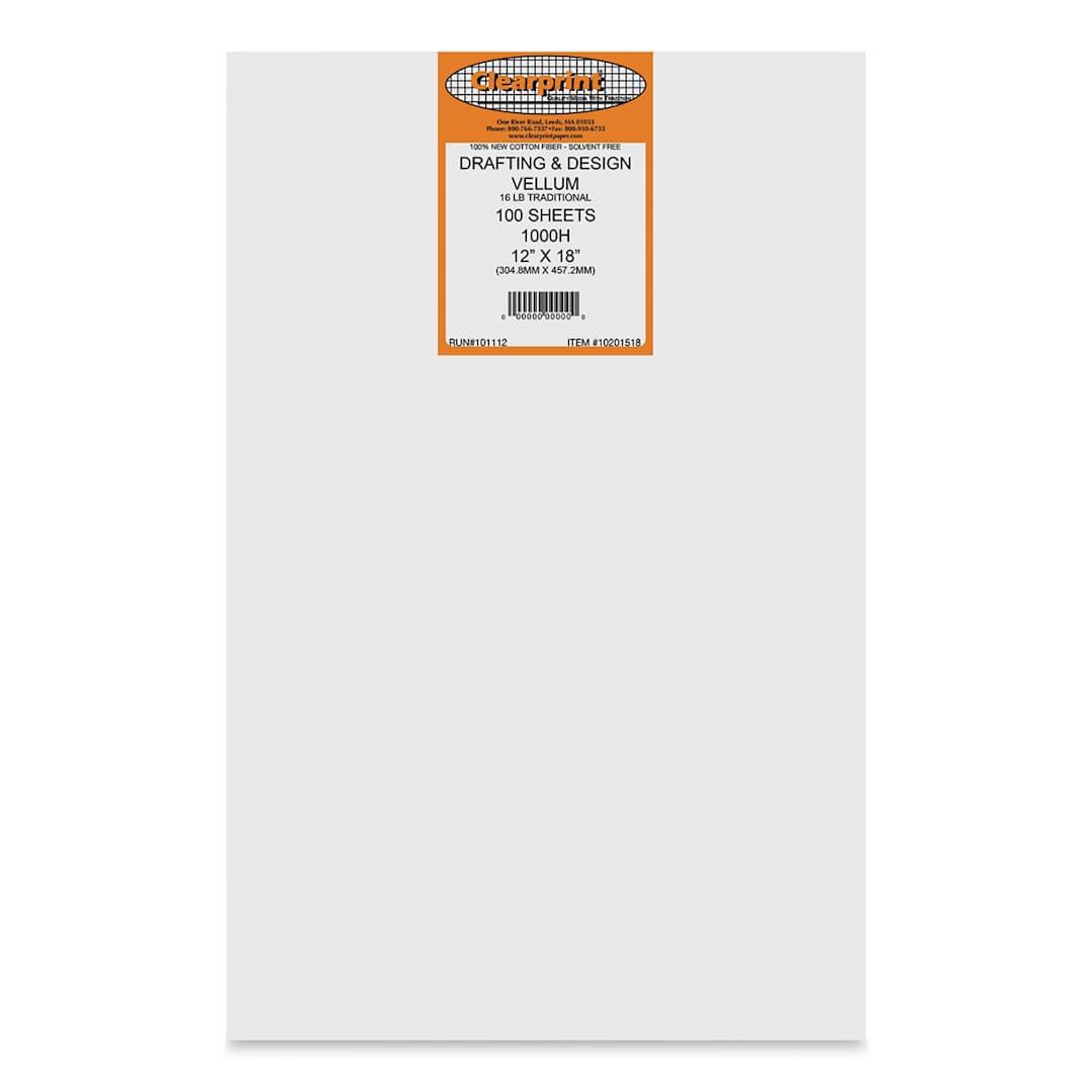 Open in modal - Clearprint Drafting Velllum - 12" x 18", 100 Sheets