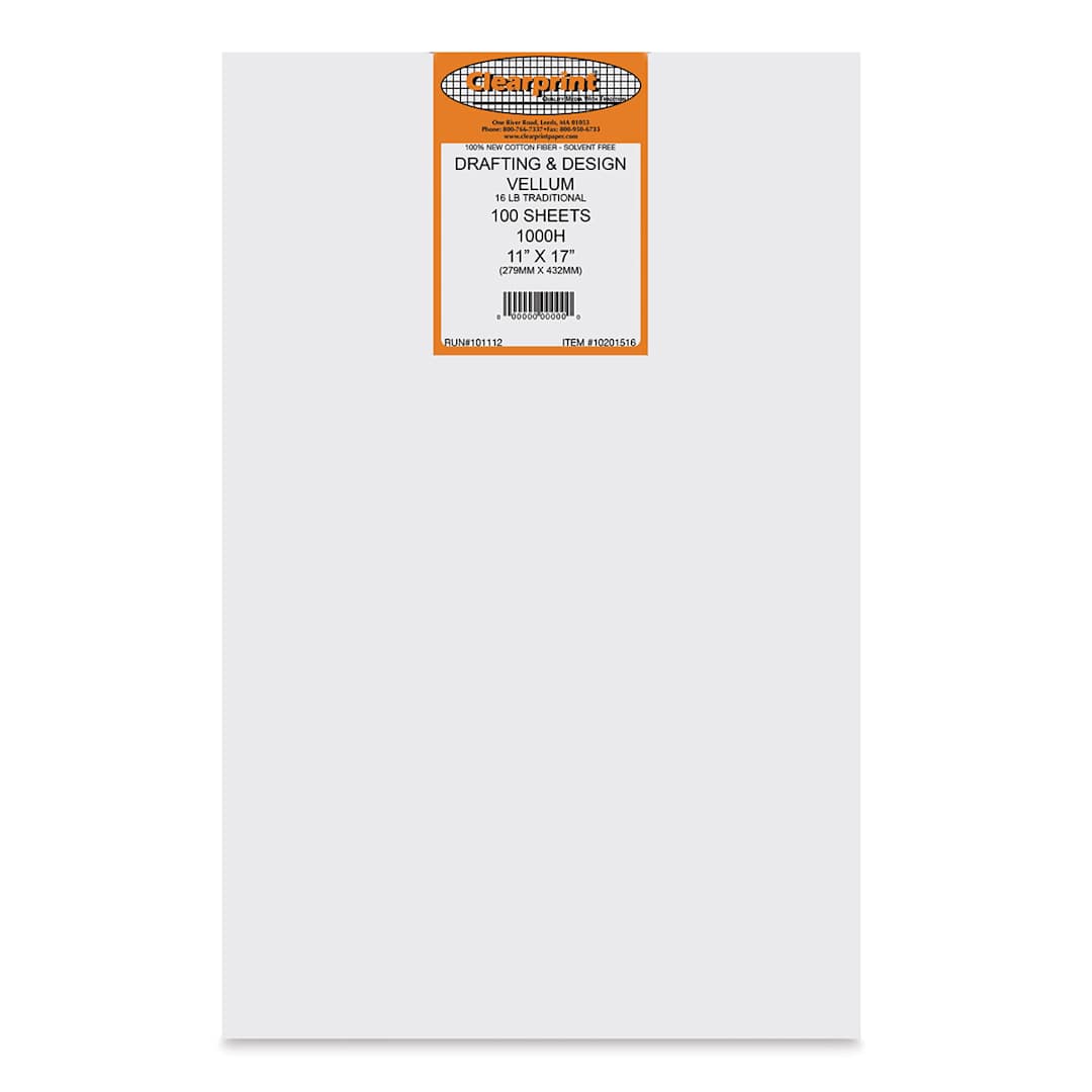 Open in modal - Clearprint Drafting Velllum - 11" x 17", 100 Sheets