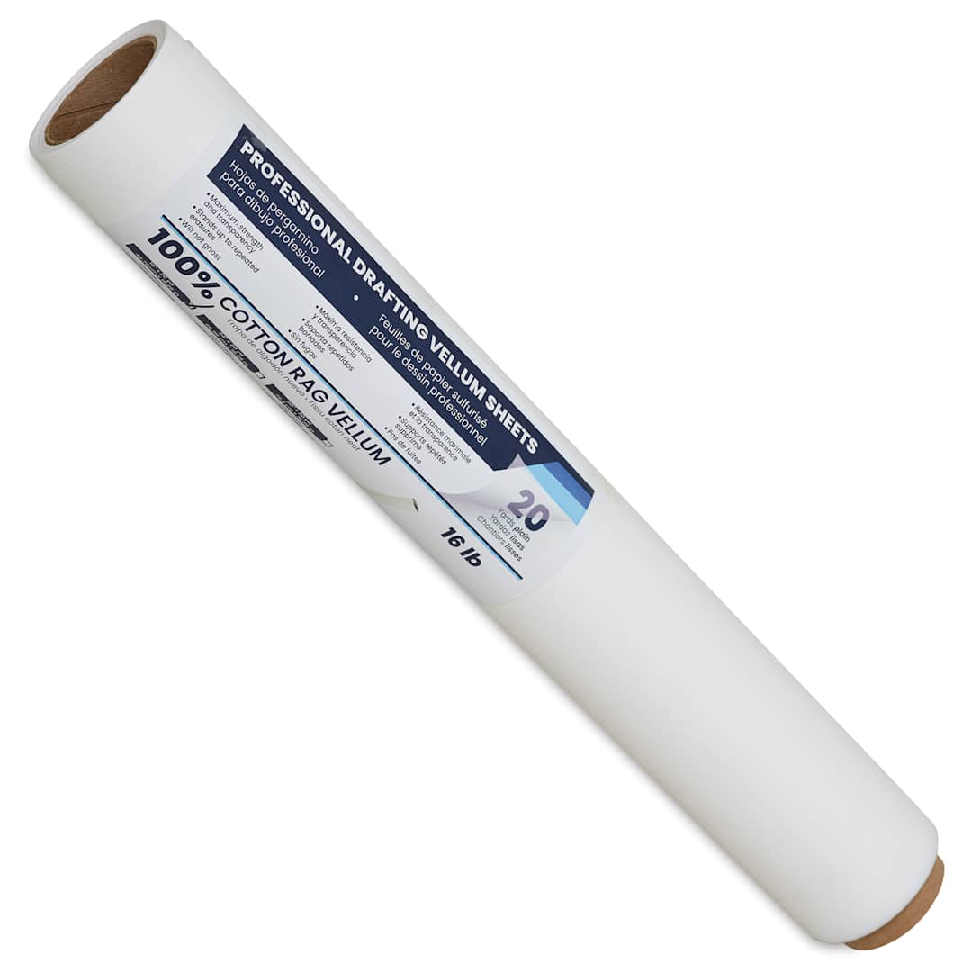 Open in modal - Pacific Arc Drafting Vellum Roll - 18" x 20 yds, in packaging