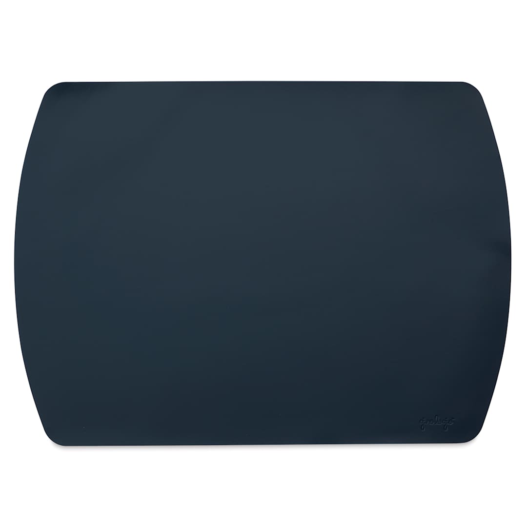 Open in modal - Girologio Leather Writing Mat - Navy, 17" x 13"