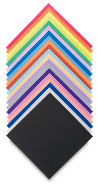 Open in modal - Pacon Large Origami Paper Assortment - Vertical spread of colors available