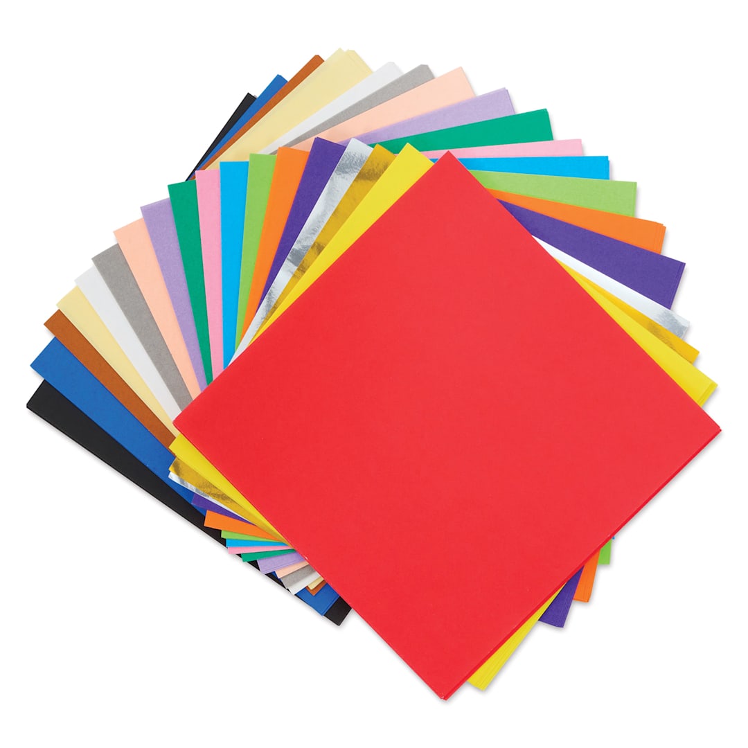 Open in modal - Aitoh Basic Origami Pack - 4-1/2" x 4-1/2", Pkg of 100 Sheets
