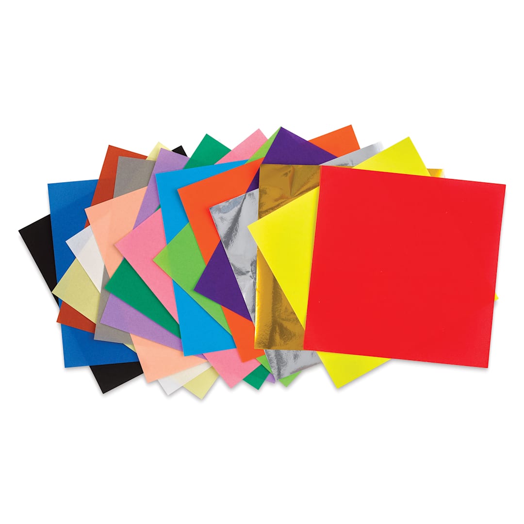 Open in modal - Aitoh Basic Origami Pack - 4-1/2" x 4-1/2", Pkg of 500 Sheets