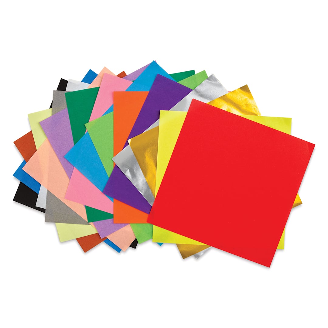Open in modal - Aitoh Basic Origami Pack - 5-7/8" x 5-7/8", Pkg of 300 Sheets