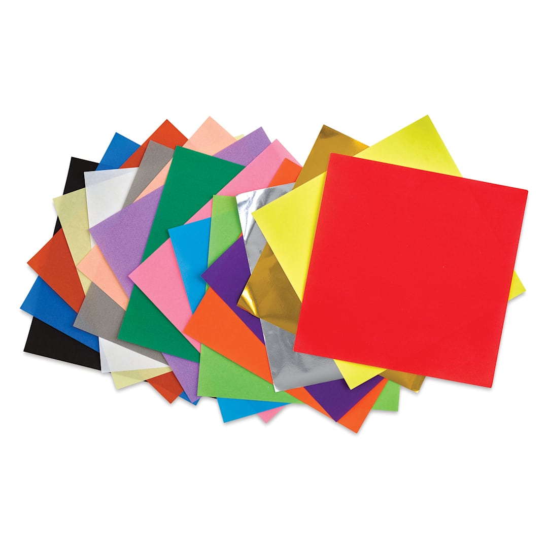 Open in modal - Aitoh Basic Origami Pack - 5-7/8" x 5-7/8", Pkg of 500 Sheets