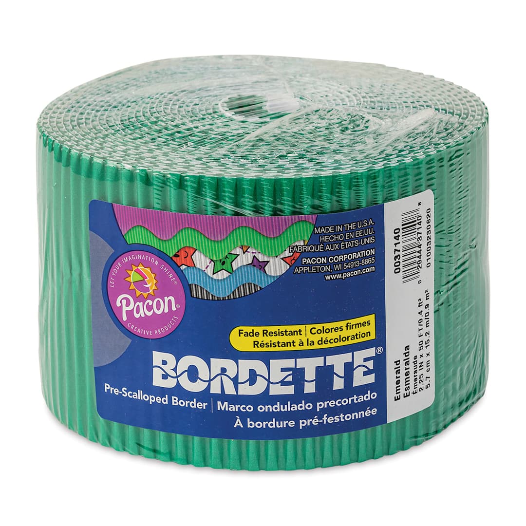 Open in modal - Bordette Scalloped Border - 2-1/4" x 50 ft, Emerald