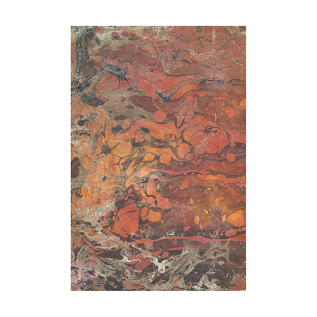 Open in modal - Black Ink Thai Marbled Momi Decorative Paper - 24" x 36", Firestorm