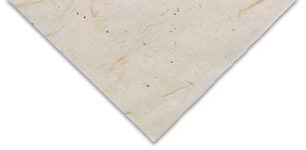 Open in modal - Black Ink Thai Unryu - 25'' x 37'', Kozo & Chiri White