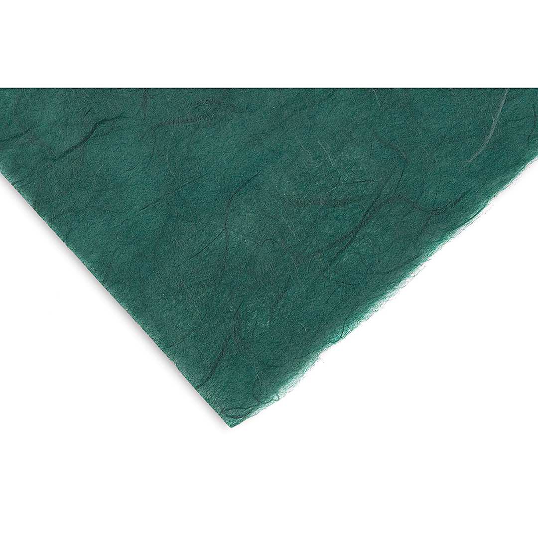 Open in modal - Black Ink Thai Unryu - 25'' x 37'', Green 