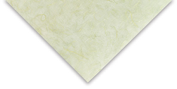 Open in modal - Black Ink Thai Unryu - 25'' x 37'', Green Mist 