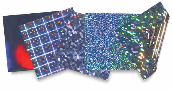 Open in modal - Silver Glitter Origami Paper