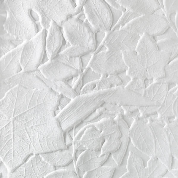 Open in modal - Black Ink Thai Embossed Paper -Closeup of Leaves & Branches paper