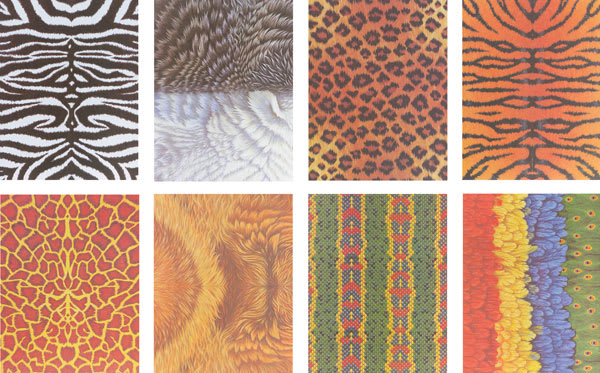 Open in modal - Roylco Decorative Paper Pack - 8 Animal patterns shown