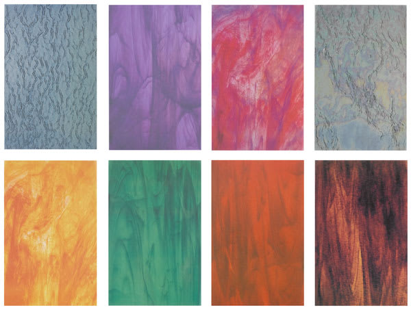 Open in modal - Roylco Decorative Paper Pack - 8 Stained Glass patterns shown