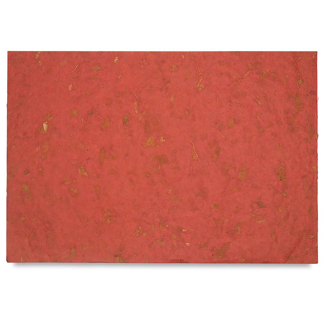 Open in modal - Black Ink Thai Mango Paper - 25" x 37", Brick Red