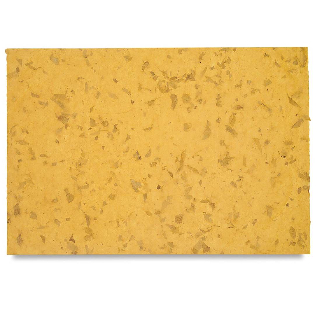 Open in modal - Black Ink Thai Mango Paper - 25" x 37", Mustard