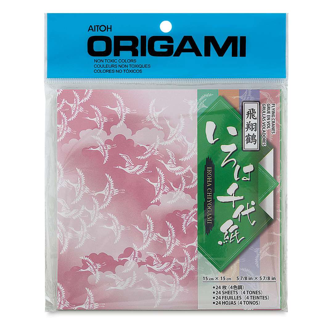 Open in modal - Aitoh Origami Paper Packs - Front of package of Flying Cranes
