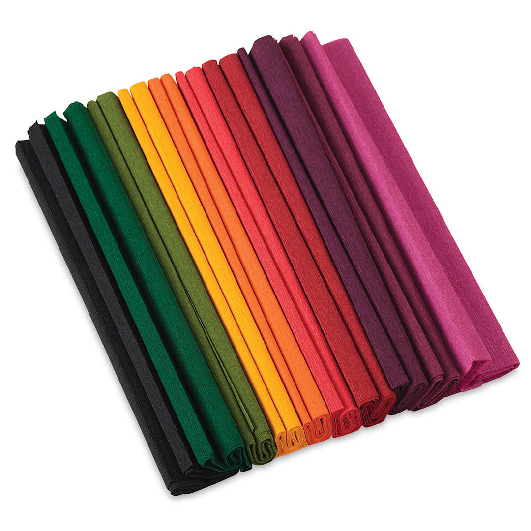 Open in modal - Lia Griffith Crepe Paper - 10 colors of paper in Enchanted Garden Set shown