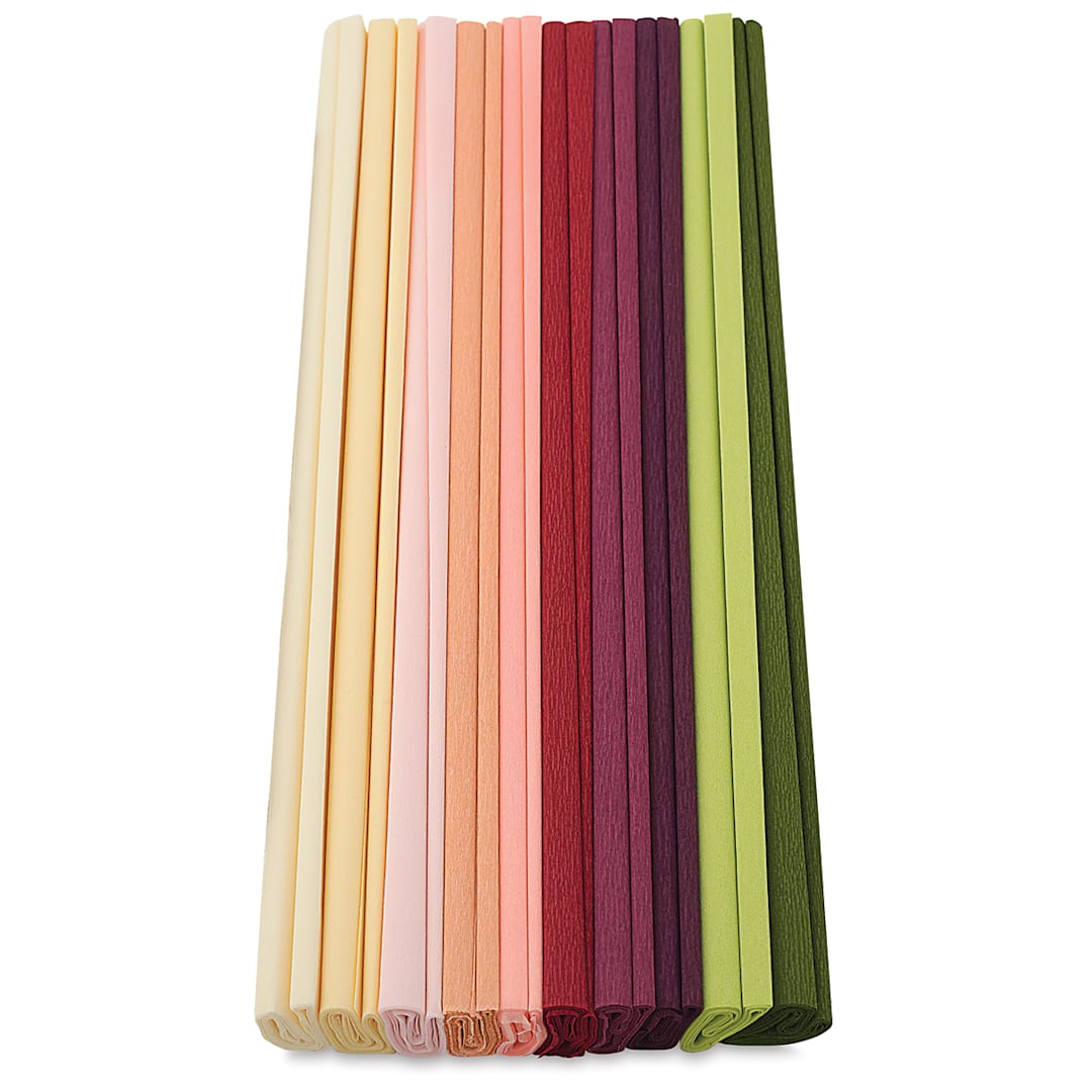 Open in modal - Lia Griffith Crepe Paper - Colors of paper in Floral Colors Set of 10