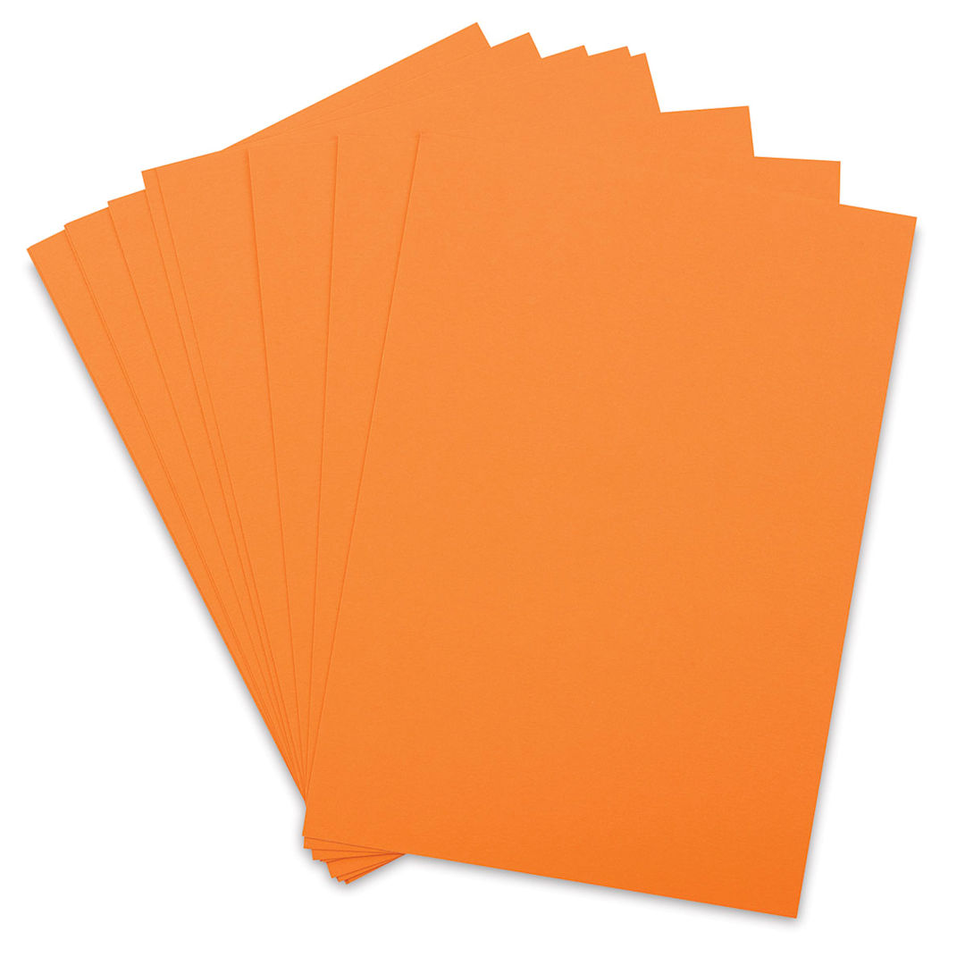 Open in modal - Fabriano Cocktail Paper - Several sheets of Daiquiri color shown fanned