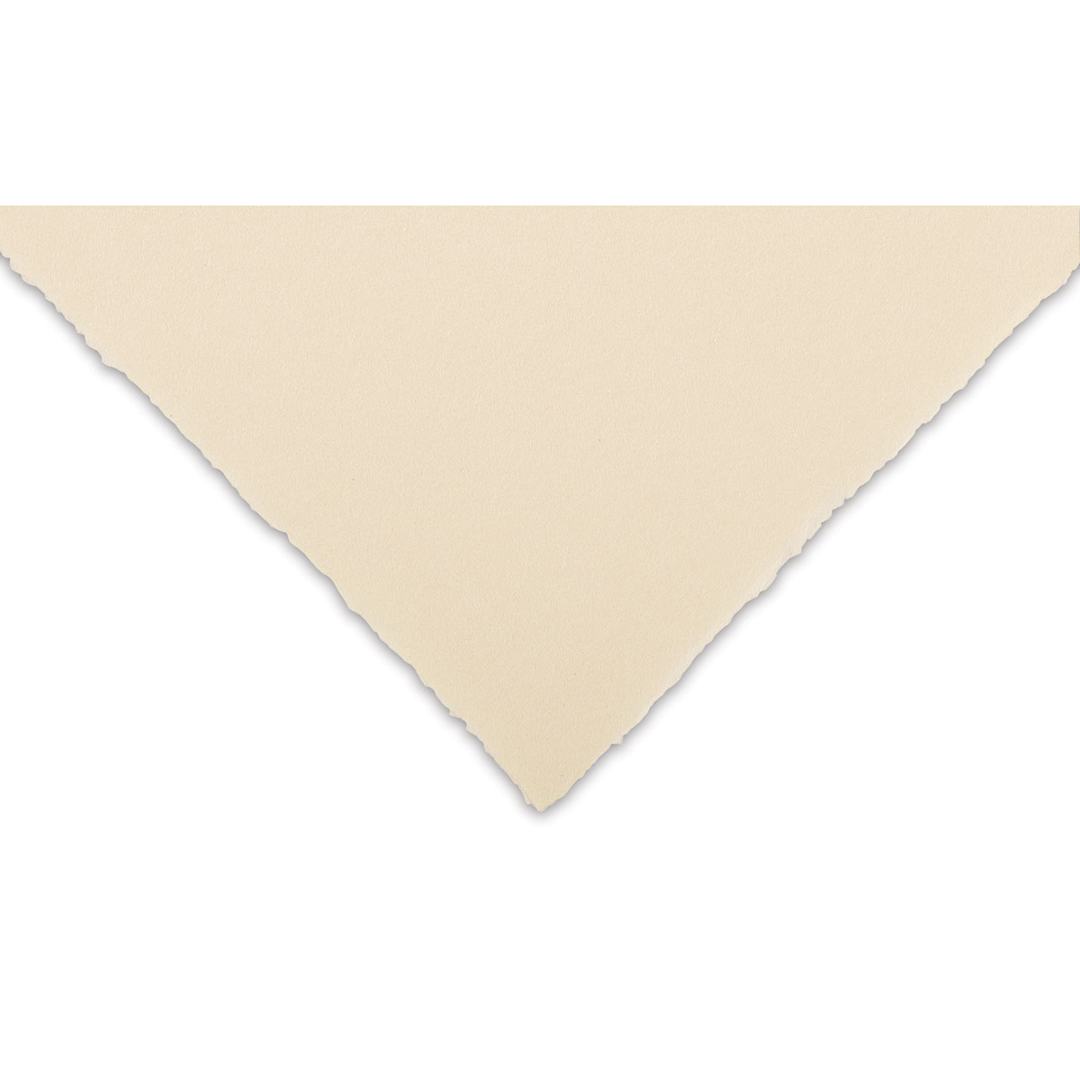 Open in modal - Awagami Bunkoshi Select Paper - Closeup of corner to show color and texture
