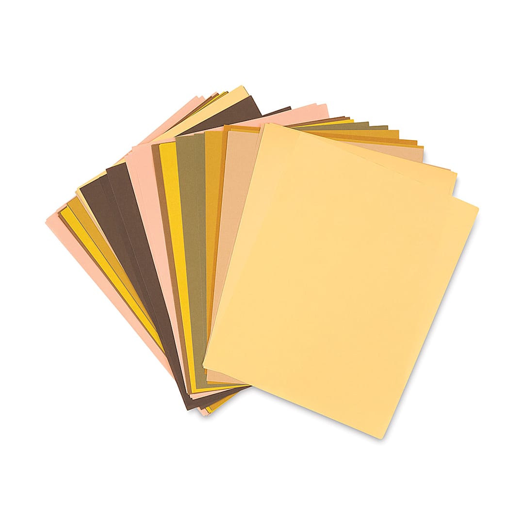 Open in modal - Roylco Skin Tone Craft Paper - 48 sheets shown in fan