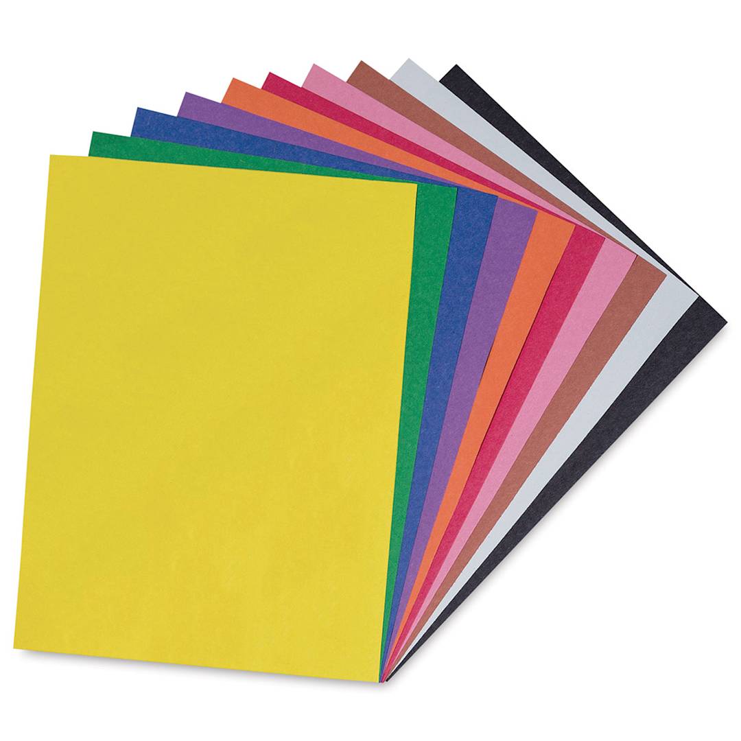 Open in modal - Prang Medium Weight Construction Paper - Assorted Colors, 9" x 12", Pkg of 50 Sheets