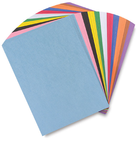 Open in modal - Prang Medium Weight Construction Paper - Assorted Colors, 9" x 12", Pkg of 300 Sheets