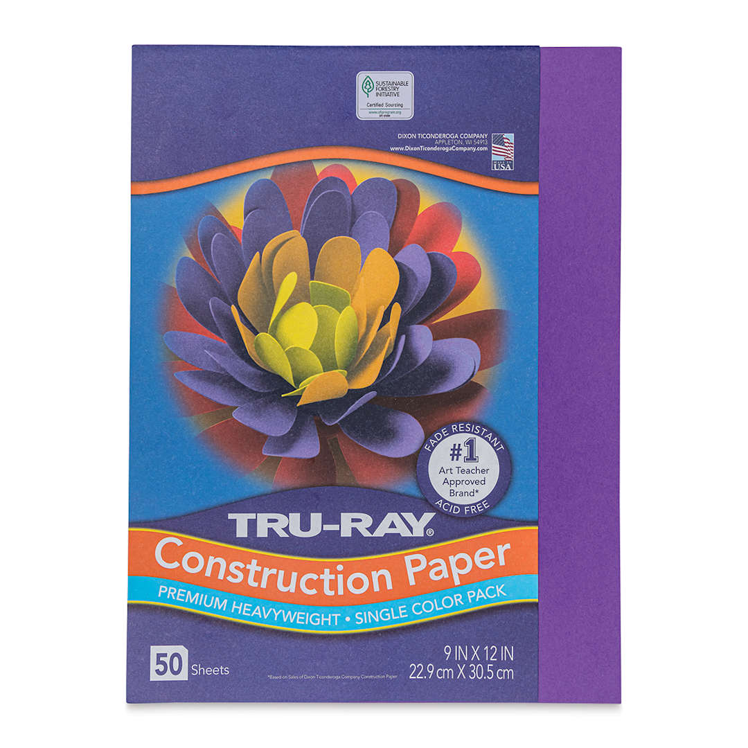 Open in modal - Pacon Tru-Ray Construction Paper - 9" x 12", Purple, 50 Sheets