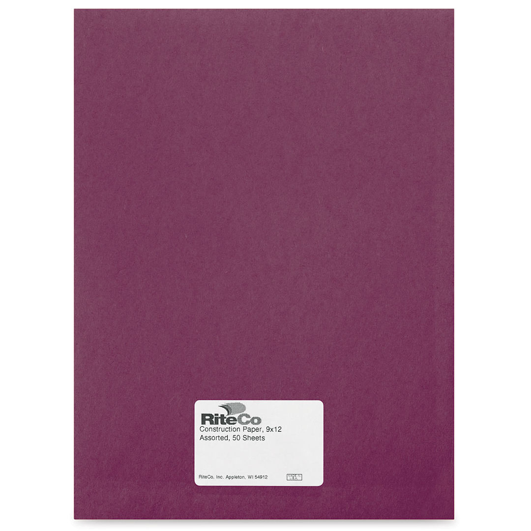 Open in modal - RiteCo Construction Paper - Violet, 9" x 12", 50 Sheets
