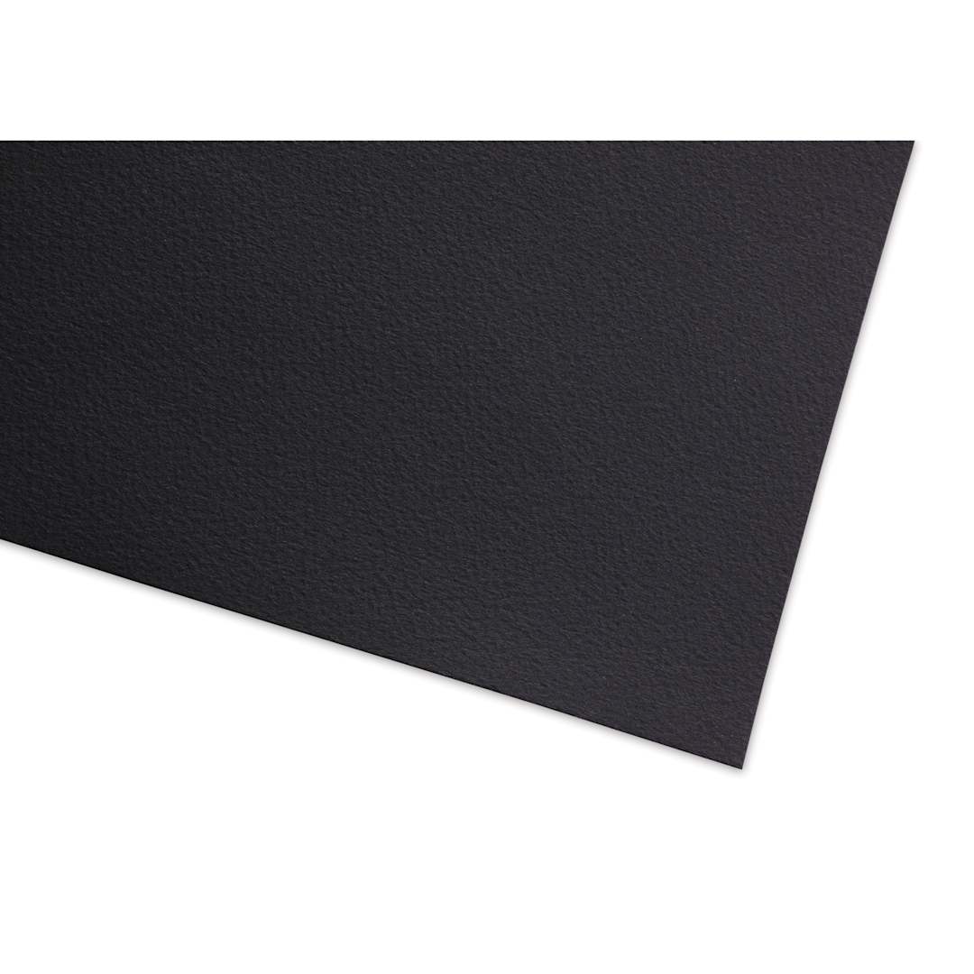Open in modal - Fabriano Cromia Pastel Paper Sheet - Black, close-up of the sheet