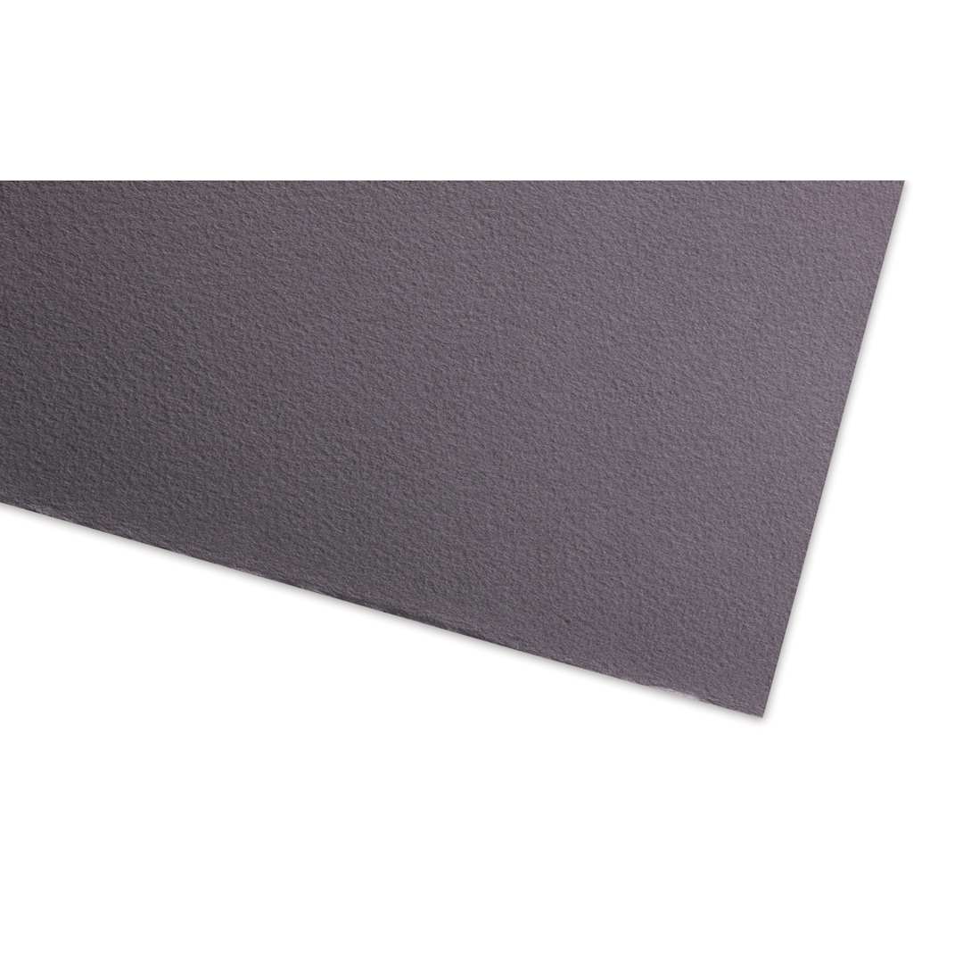 Open in modal - Fabriano Cromia Pastel Paper Sheet - Gray, close-up of the sheet