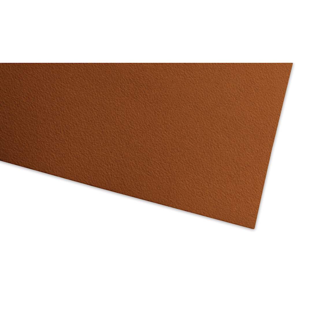 Open in modal - Fabriano Cromia Pastel Paper Sheet - Ochre, close-up of the sheet