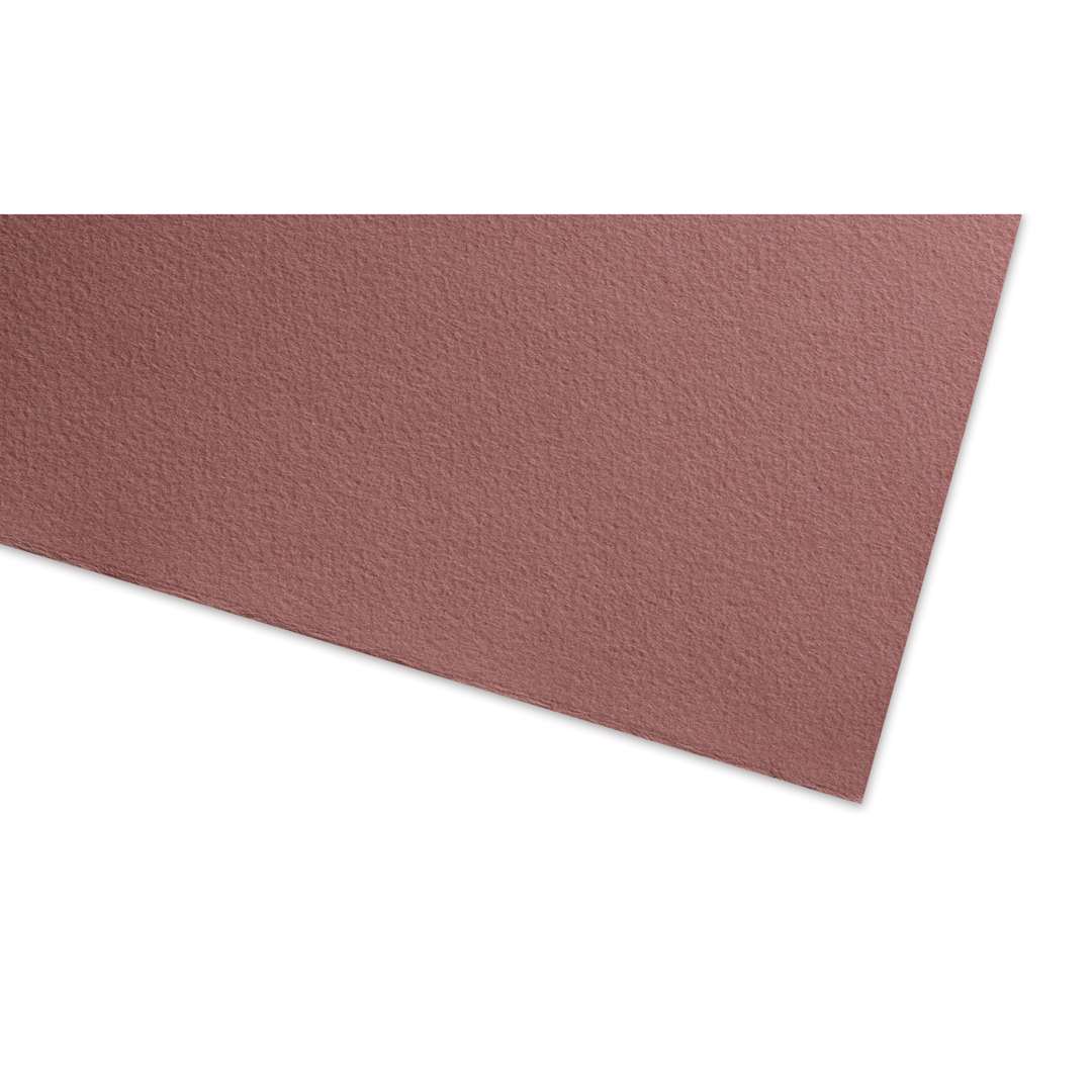 Open in modal - Fabriano Cromia Pastel Paper Sheet - Brown, close-up of the sheet