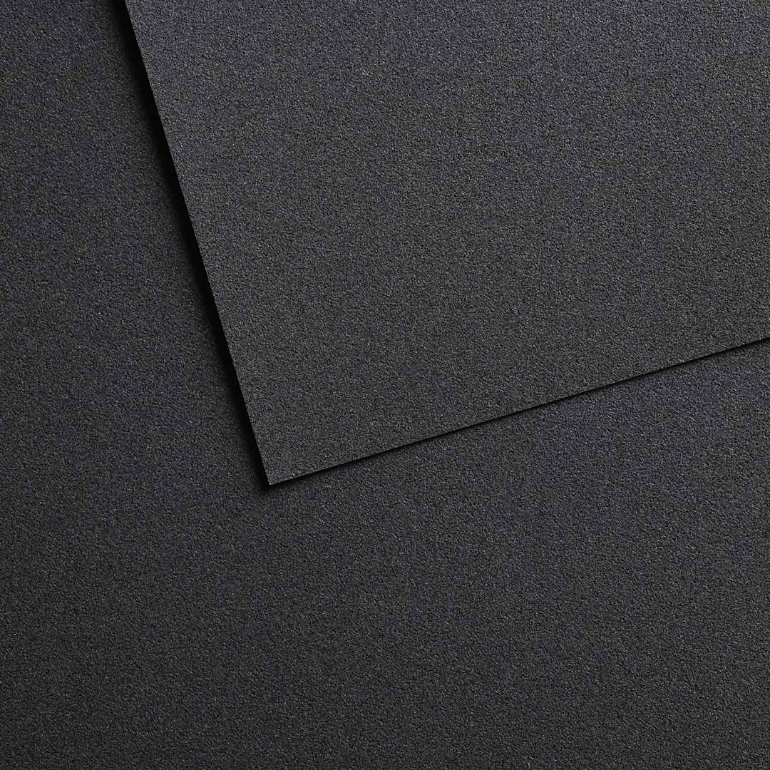 Open in modal - Canson Mi-Teintes Velvet Sheet - 19.5" x 25.5", 608 Charcoal Grey, 430 gsm, Single Sheet