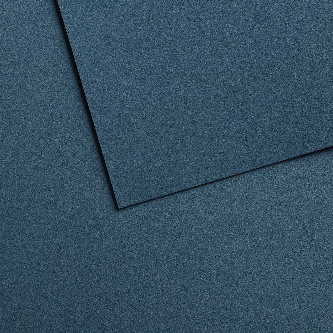 Open in modal - Canson Mi-Teintes Velvet Sheet - 19.5" x 25.5", 610 Horizon Blue, 430 gsm, Single Sheet