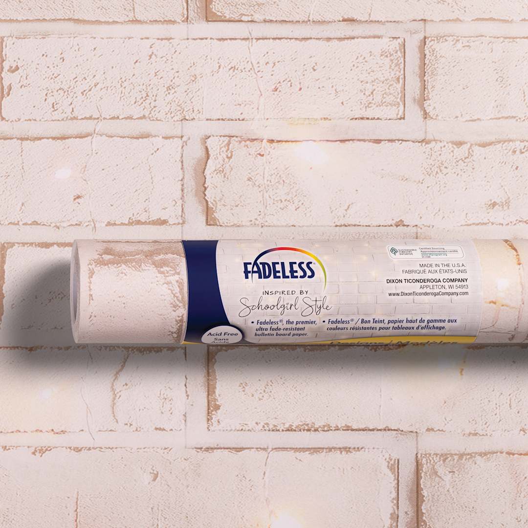 Open in modal - Fadeless Schoolgirl Style Bulletin Paper - Cozy Vibes, 47-1/4" x 50' Roll in packaging