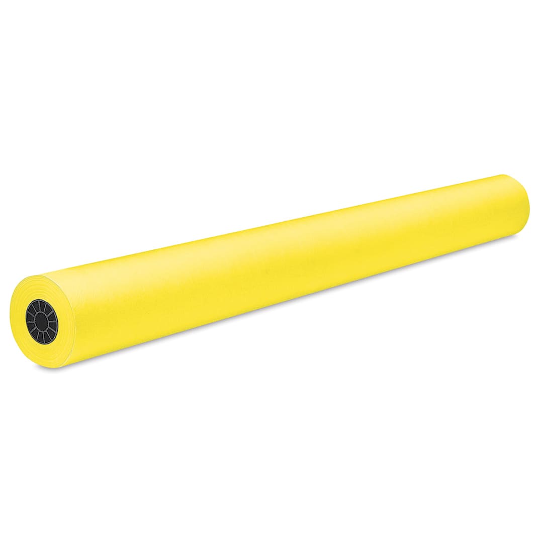 Open in modal - Rainbow Duo-Finish Economy Kraft Paper - 48" x 200 ft, Canary